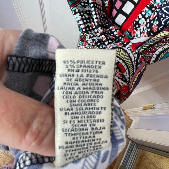 Beige by eci geometric grafittie dress 14 black red blue - Picture 6 of 8